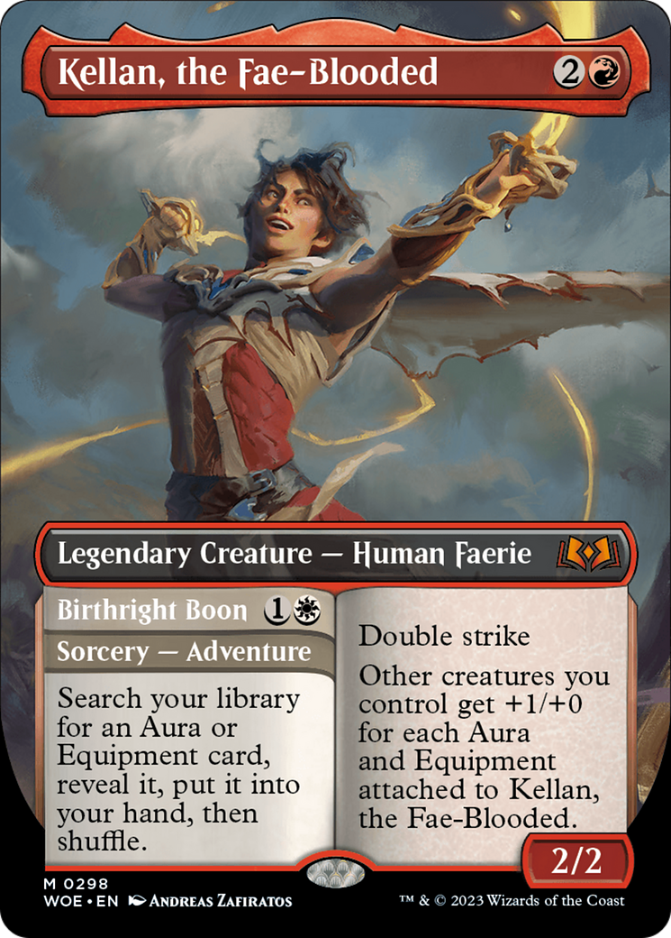 Kellan, the Fae-Blooded // Birthright Boon (WOE-298) (Borderless) (Foil)