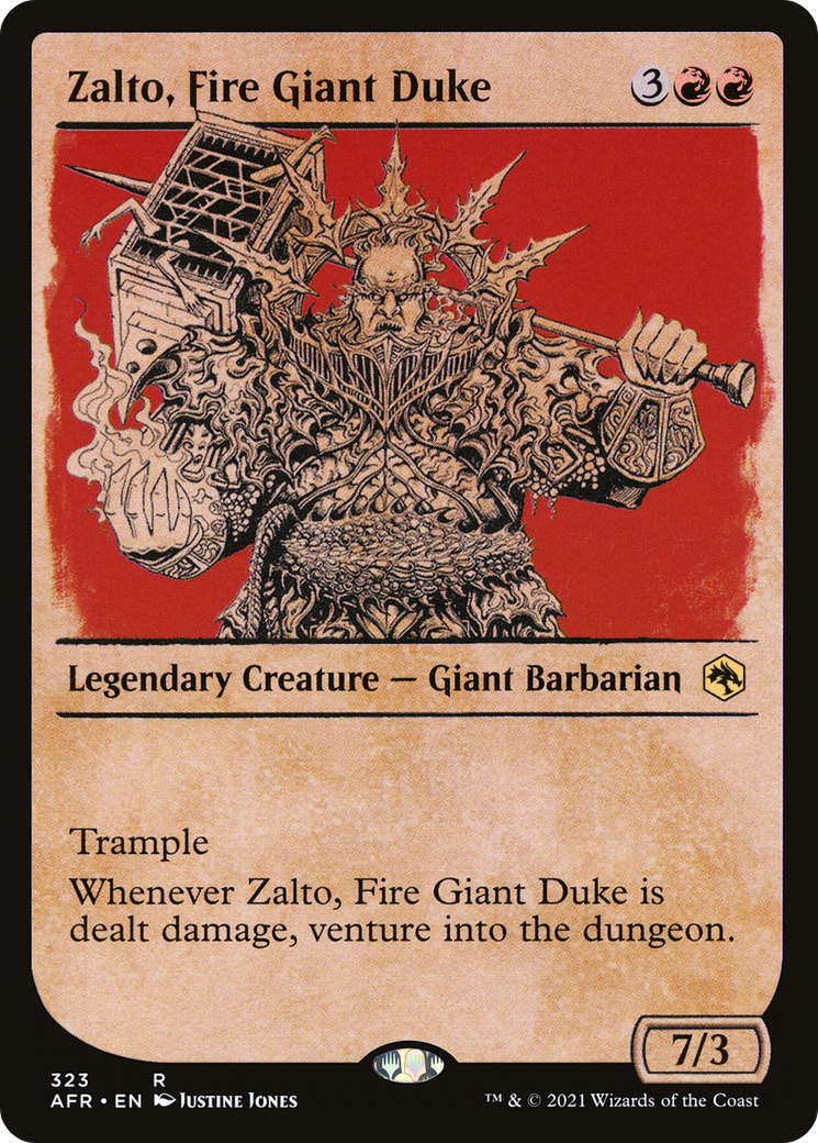 Zalto, Fire Giant Duke (AFR-323) (Showcase) (Foil)