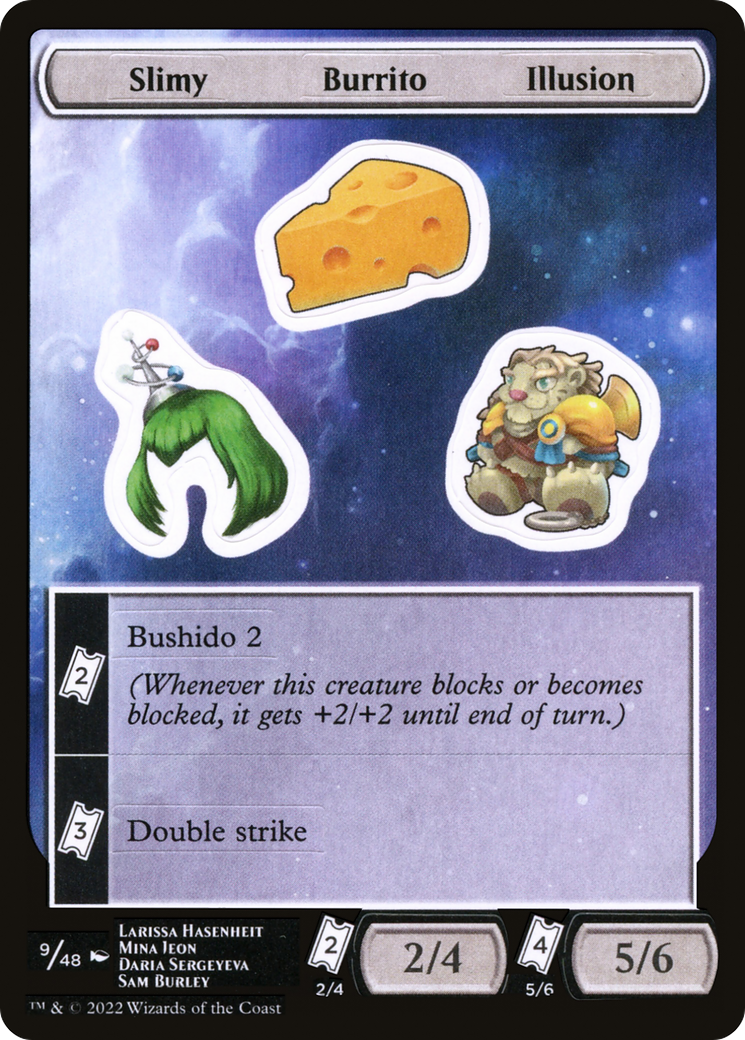 Slimy Burrito Illusion Sticker Sheet (UNF-009)
