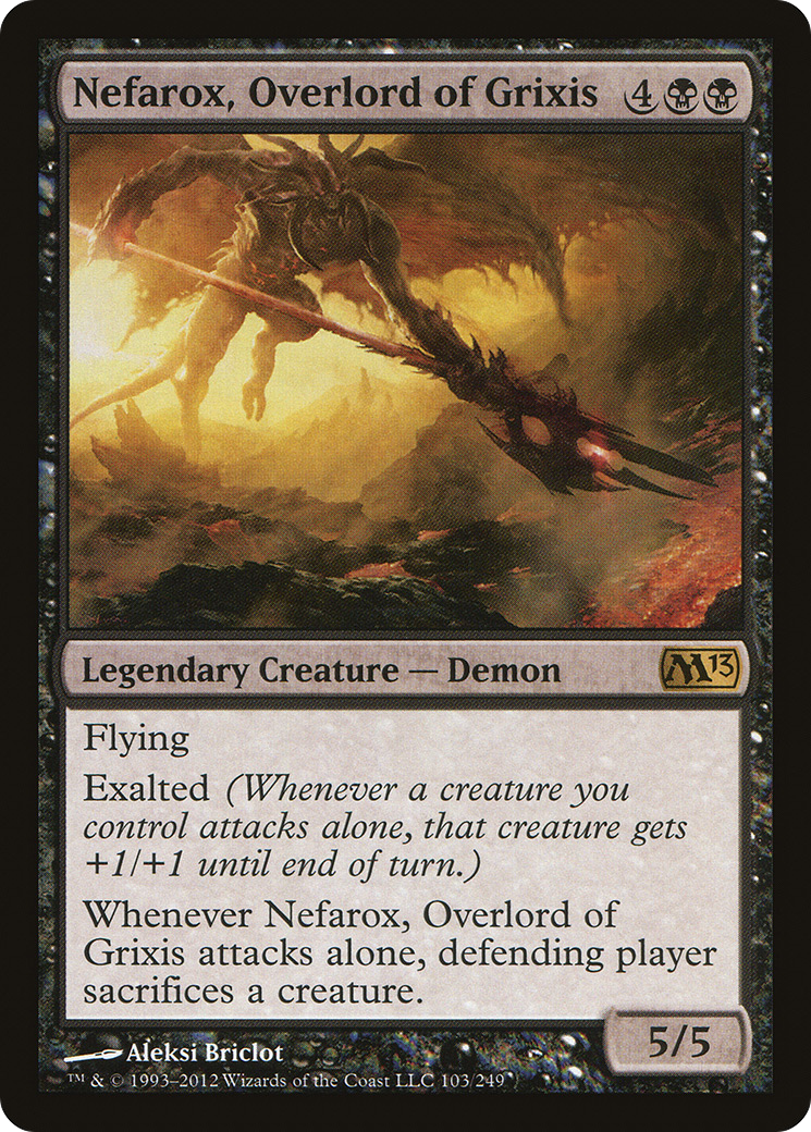 Nefarox, Overlord of Grixis (M13-103) (Foil)