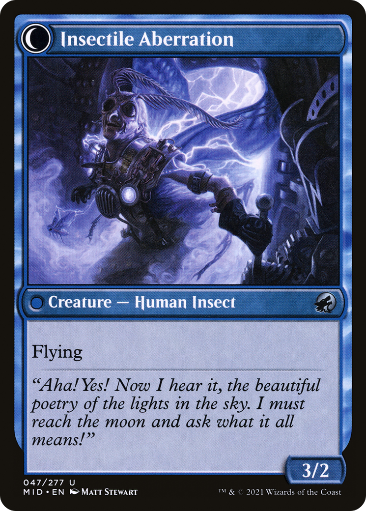 Delver of Secrets // Insectile Aberration (MID-047)