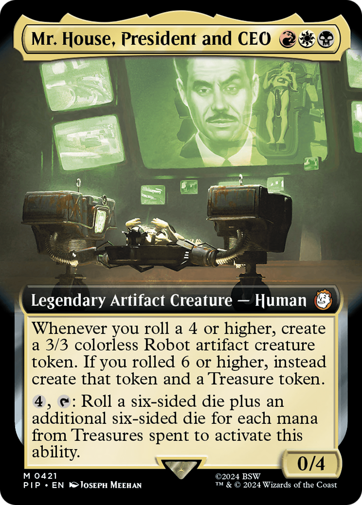 Mr. House, President and CEO (PIP-421) (Extended Art) (Foil)