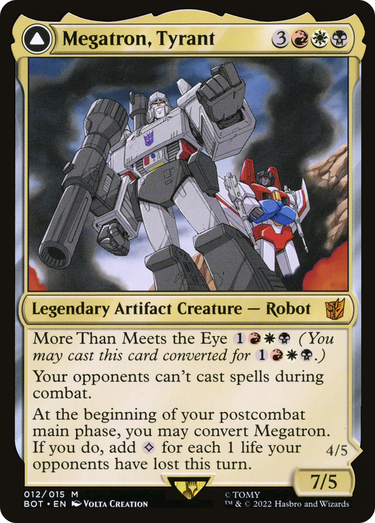 Megatron, Tyrant // Megatron, Destructive Force (BOT-012) (Foil)