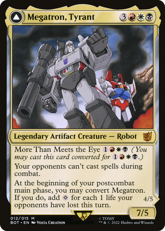 Megatron, Tyrant // Megatron, Destructive Force (BOT-012)