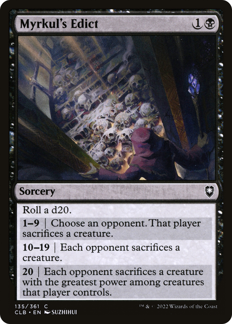 Myrkul's Edict (CLB-135)
