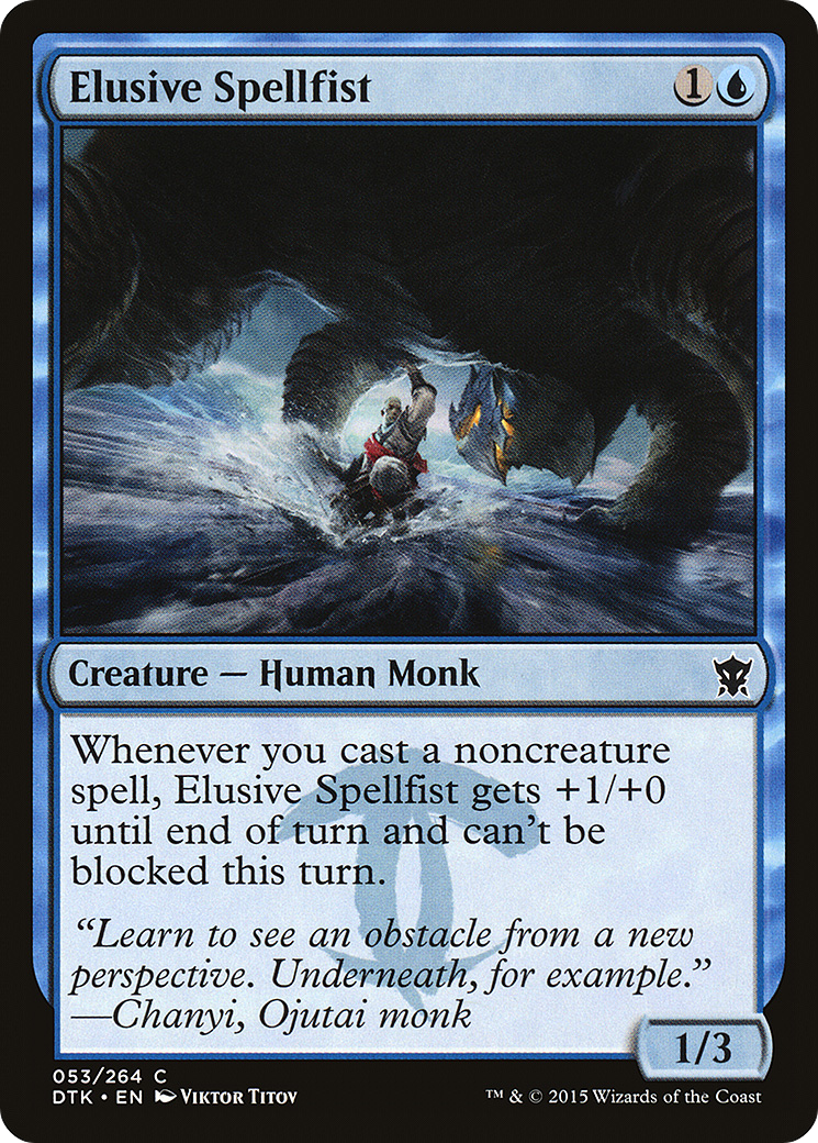 Elusive Spellfist (DTK-053) (Foil)