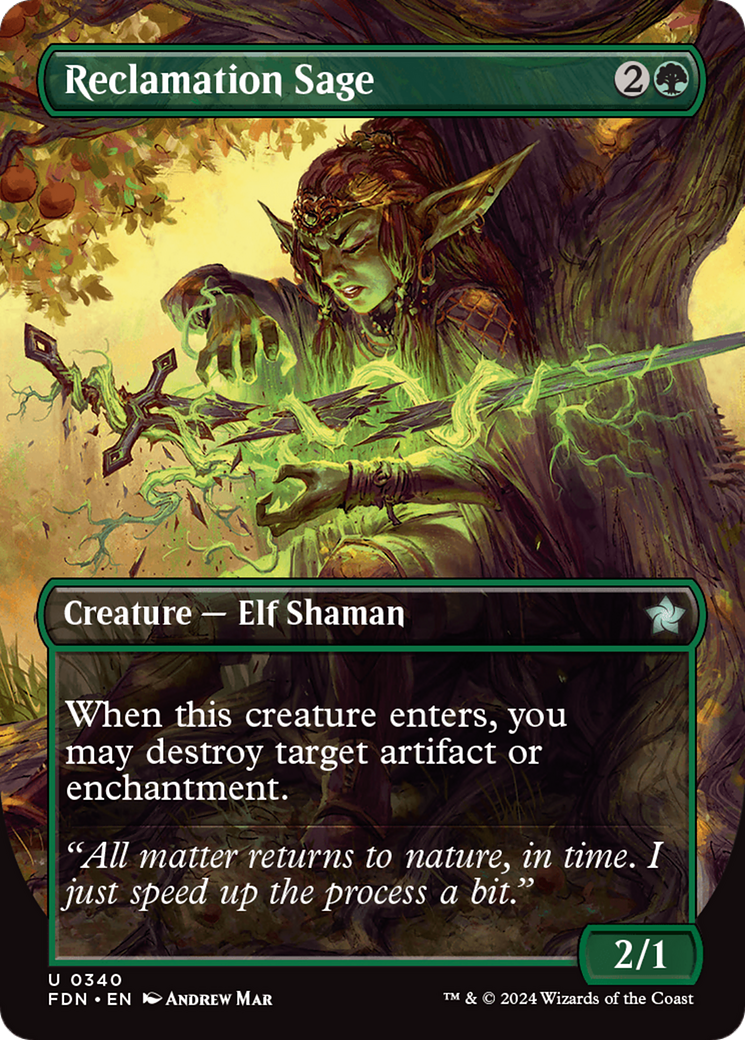 Reclamation Sage (FDN-340) (Borderless) (Foil)