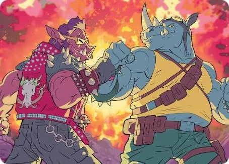 Bebop & Rocksteady Art Card (ASTMT-029)