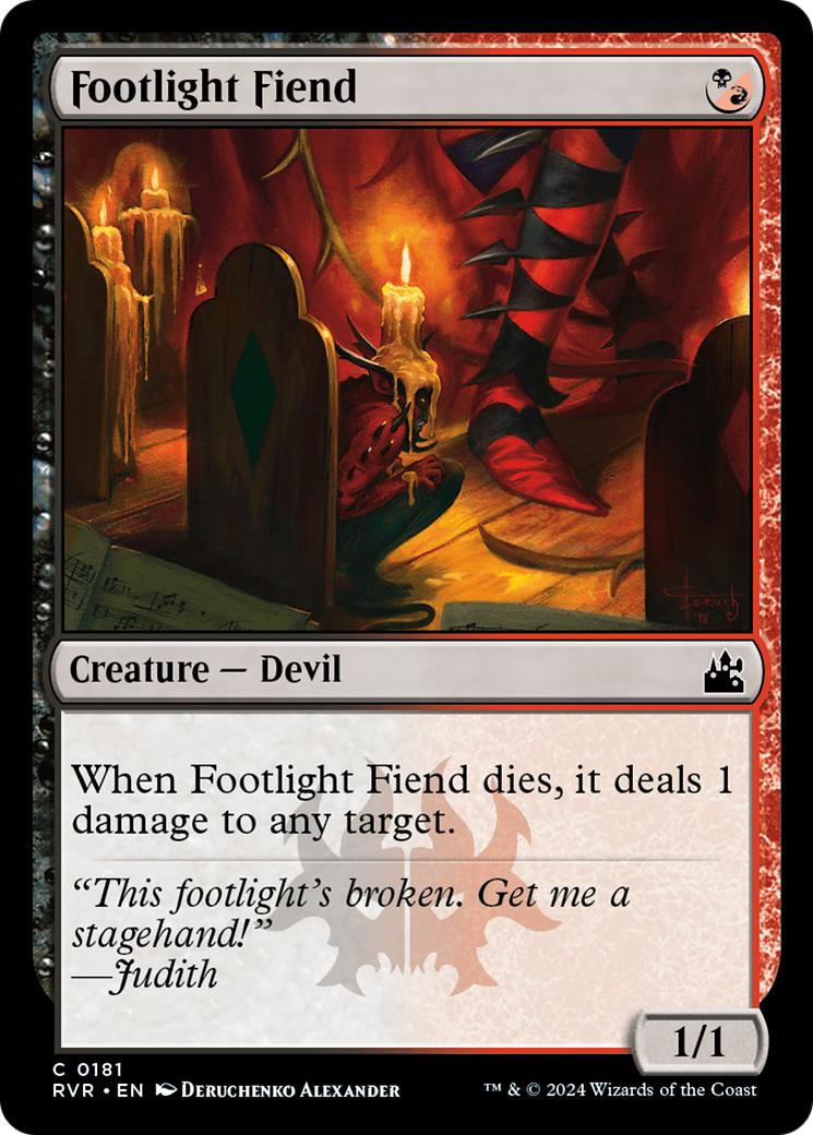 Footlight Fiend (RVR-181) (Foil)