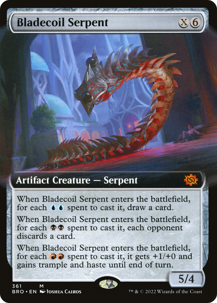 Bladecoil Serpent (BRO-361) (Extended Art)