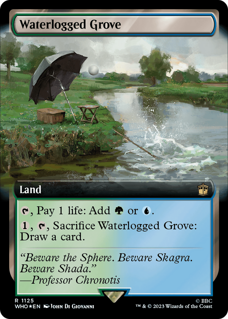 Waterlogged Grove (WHO-1125) (Extended Art) (Surge Foil)