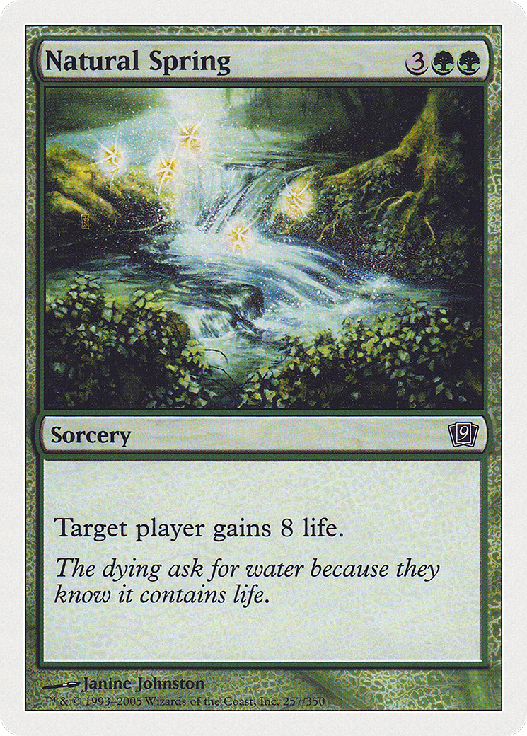 Natural Spring (9ED-257★) (Foil)