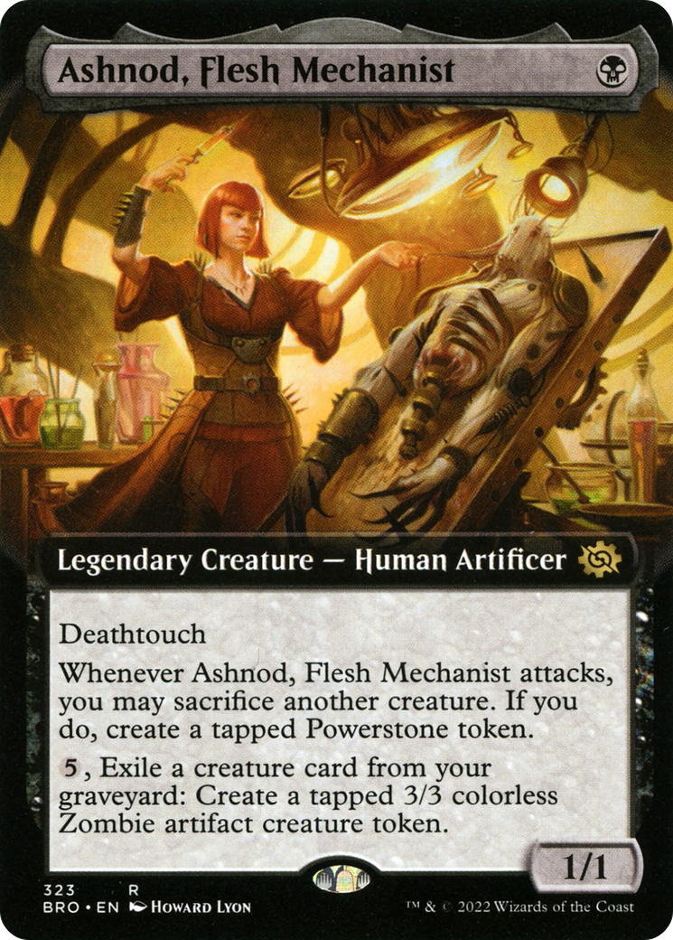 Ashnod, Flesh Mechanist (BRO-323) (Extended Art) (Foil)