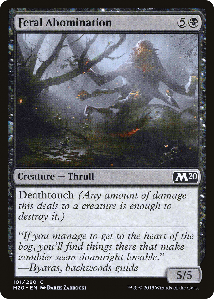 Feral Abomination (M20-101) (Foil)