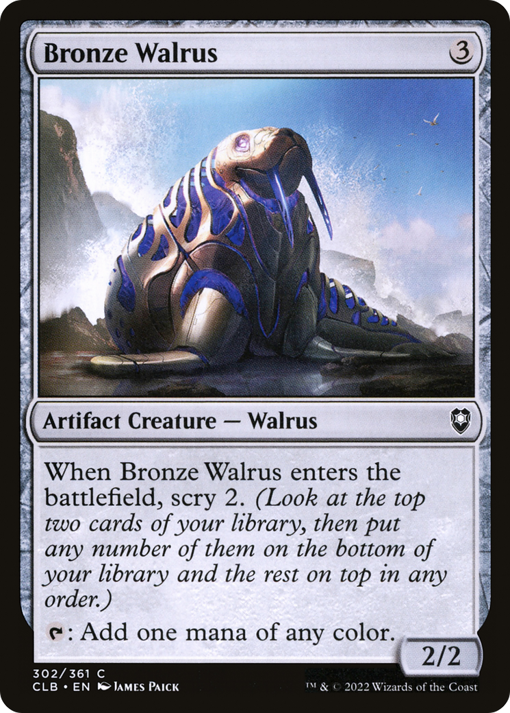 Bronze Walrus (CLB-302)