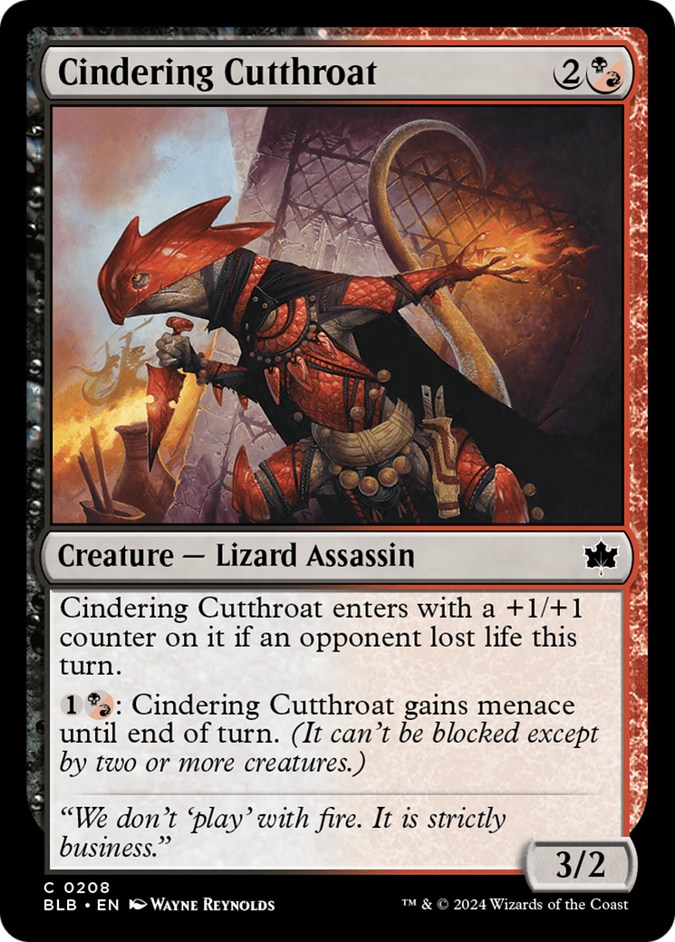 Cindering Cutthroat (BLB-208)