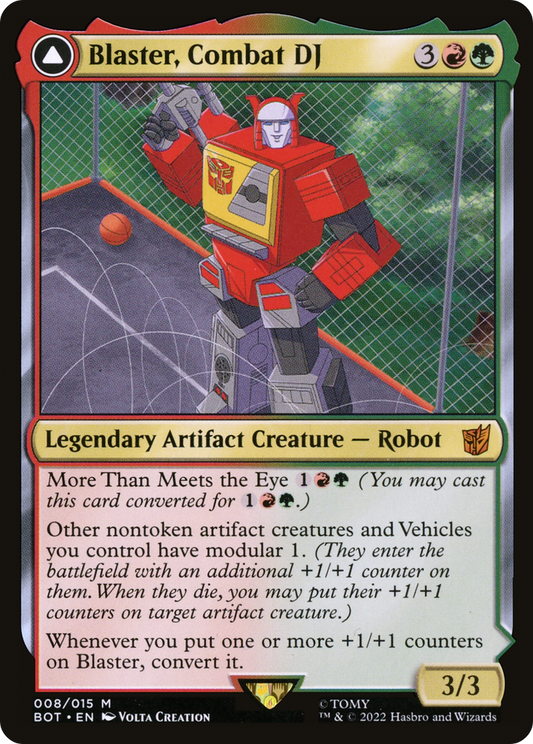 Blaster, Combat DJ // Blaster, Morale Booster (BOT-008) (Foil)