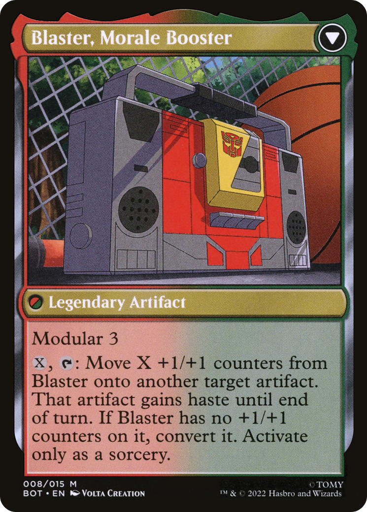Blaster, Combat DJ // Blaster, Morale Booster (BOT-008) (Foil)