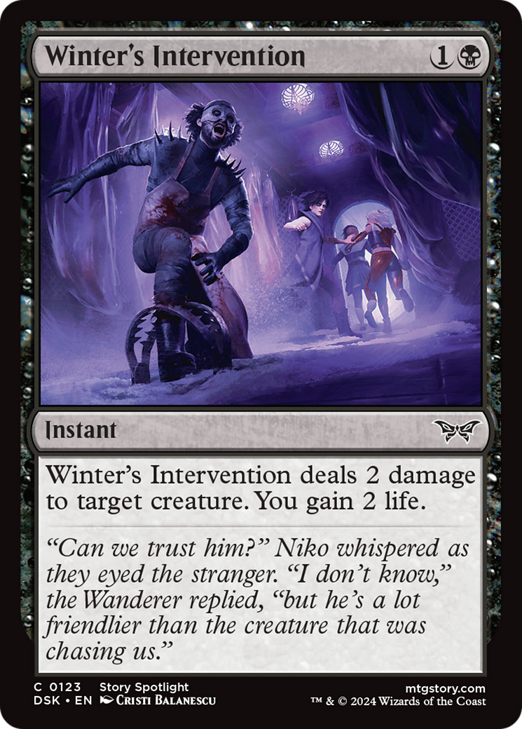 Winter's Intervention (DSK-123)
