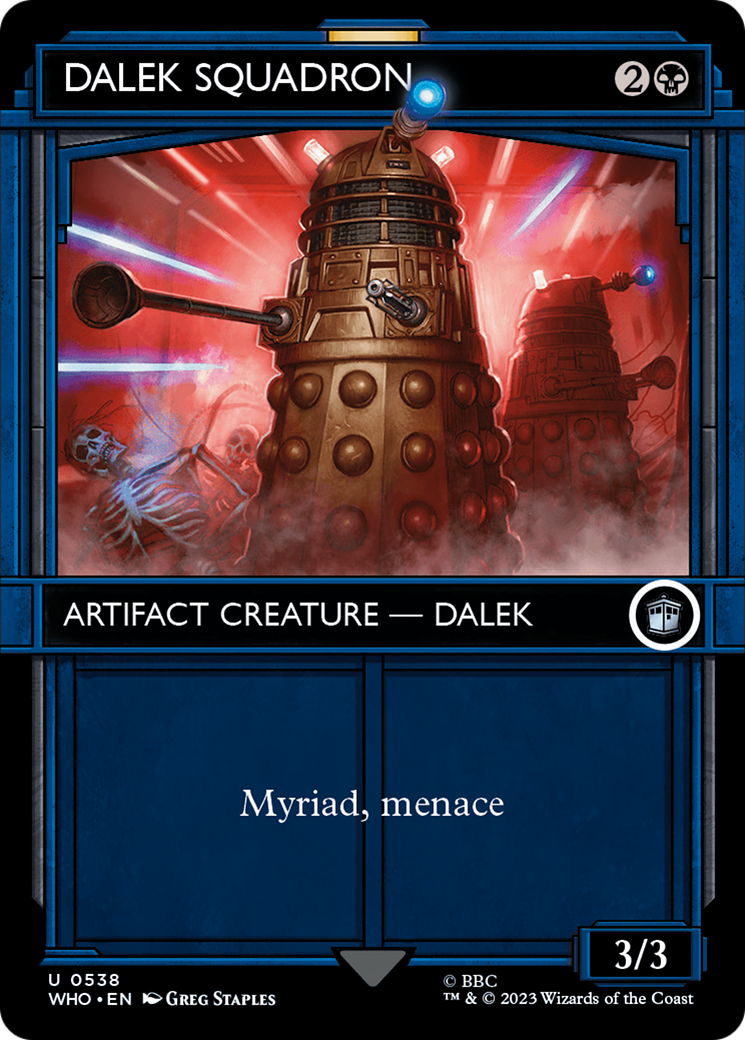Dalek Squadron (WHO-538) (Showcase) (Borderless) (Foil)