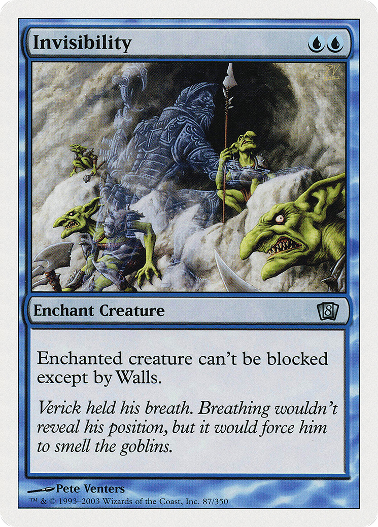 Invisibility (8ED-087★) (Foil)