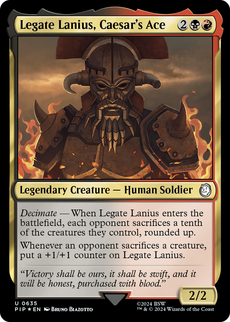 Legate Lanius, Caesar's Ace (PIP-635) (Surge Foil)