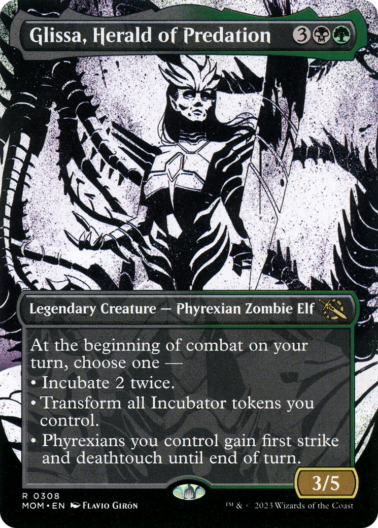 Glissa, Herald of Predation (MOM-308) (Showcase) (Borderless)