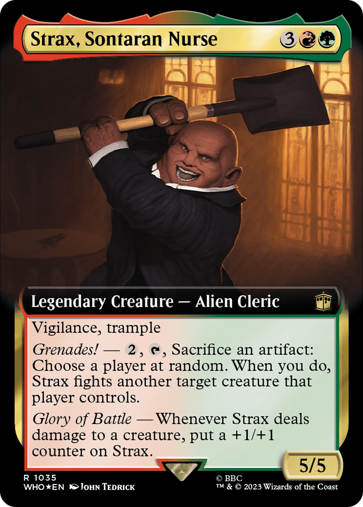 Strax, Sontaran Nurse (WHO-1035) (Extended Art) (Surge Foil)