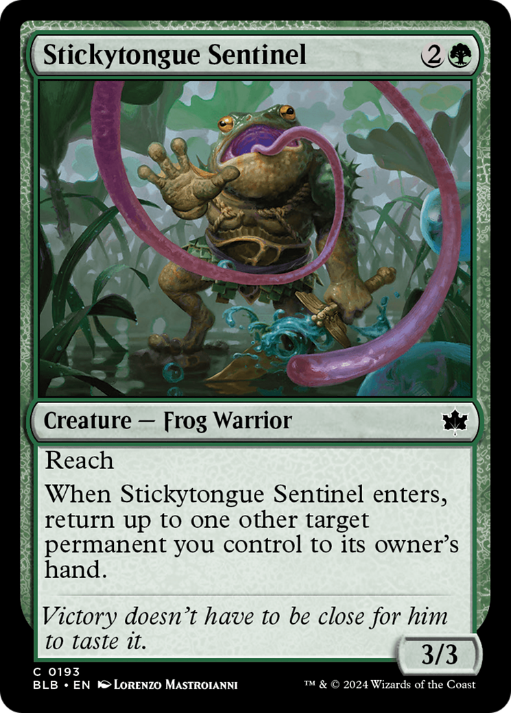 Stickytongue Sentinel (BLB-193) (Foil)