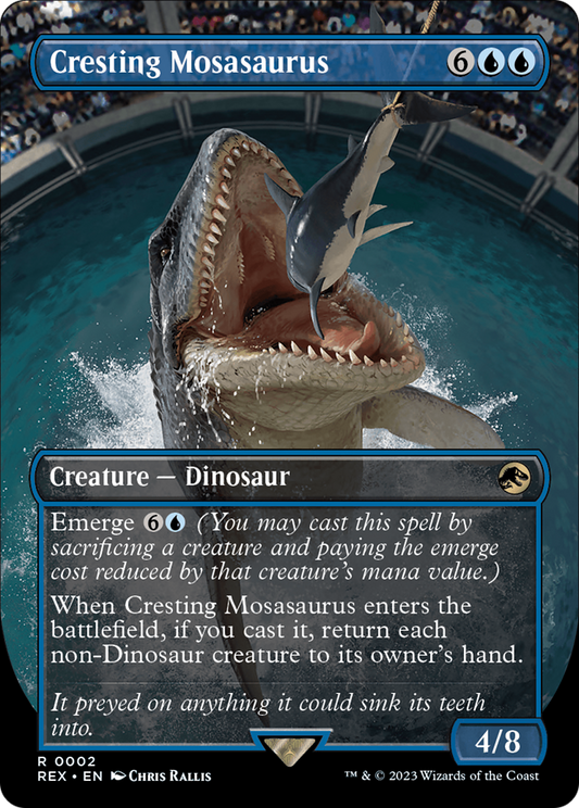 Cresting Mosasaurus (REX-002) (Borderless) (Foil)