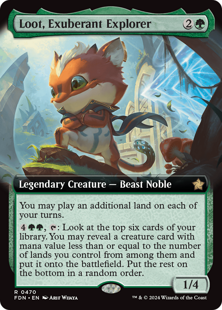 Loot, Exuberant Explorer (FDN-470) (Extended Art) (Foil)