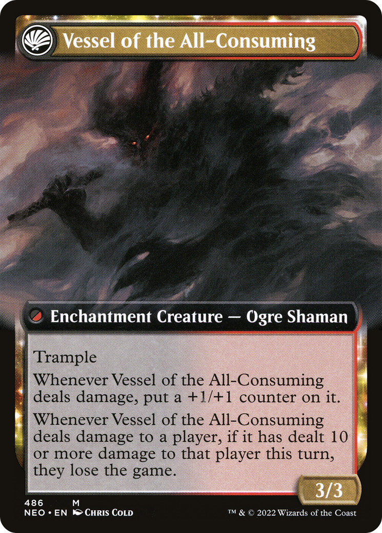Hidetsugu Consumes All // Vessel of the All-Consuming (NEO-486) (Extended Art) (Foil)