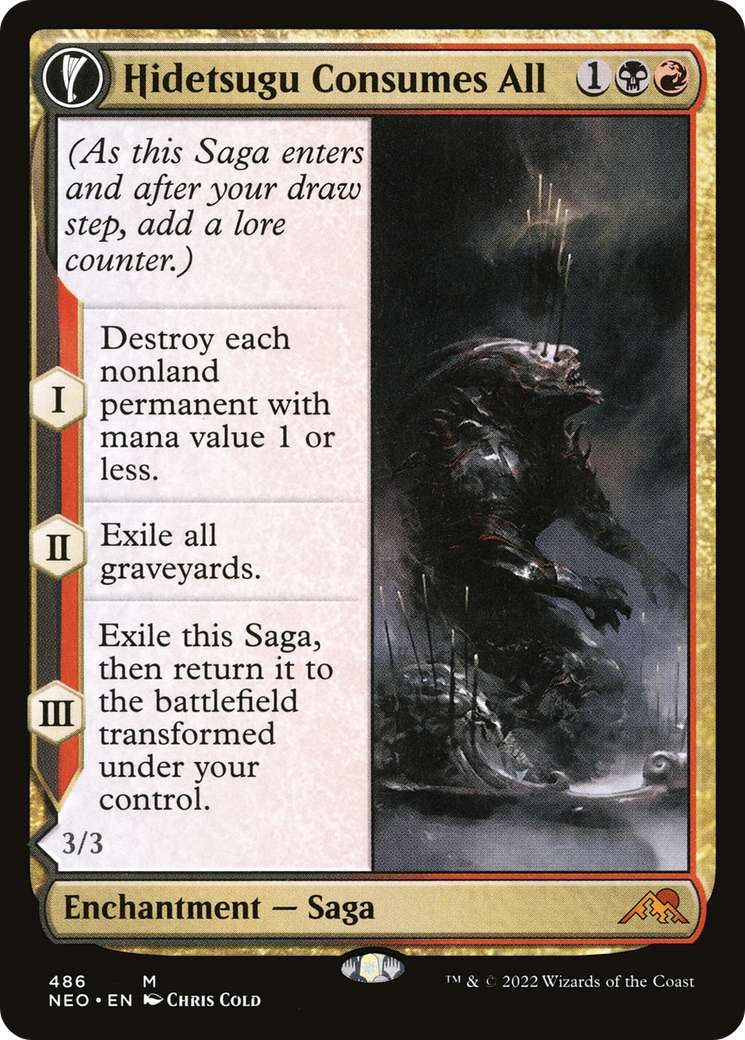 Hidetsugu Consumes All // Vessel of the All-Consuming (NEO-486) (Extended Art) (Foil)