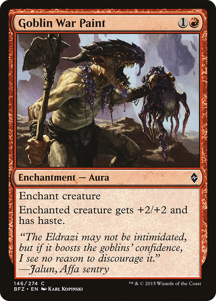 Goblin War Paint (BFZ-146) (Foil)
