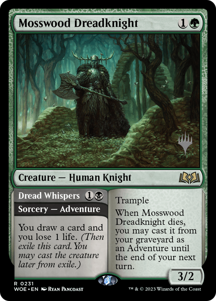 Mosswood Dreadknight // Dread Whispers (PPWOE-231P) (Foil)