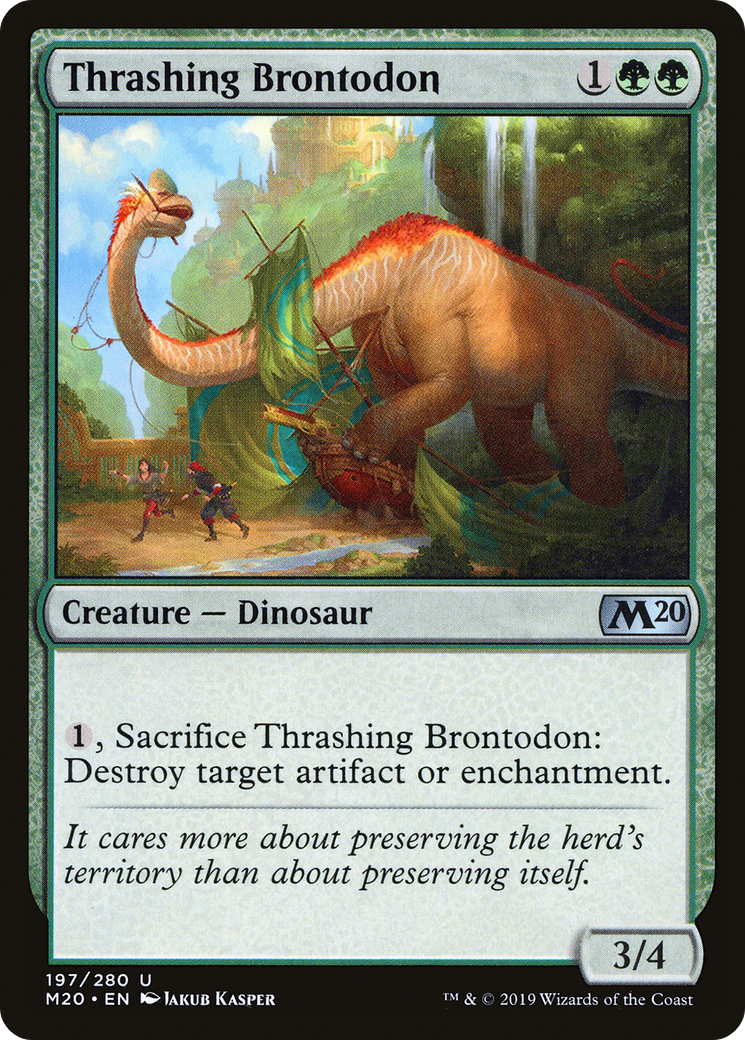 Thrashing Brontodon (M20-197) (Foil)