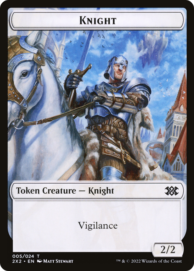 Zombie // Knight Double-Sided Token (T2X2-12 // 5)