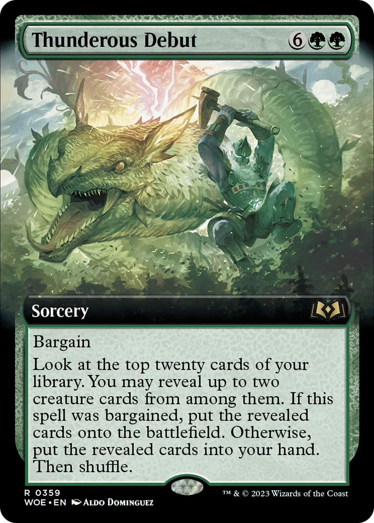 Thunderous Debut (WOE-359) (Extended Art) (Foil)