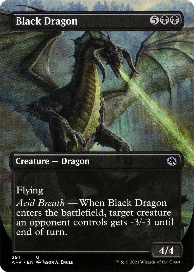 Black Dragon (AFR-291) (Borderless) (Foil)