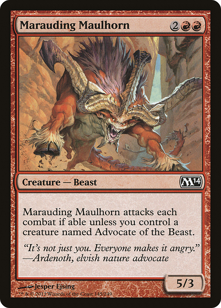 Marauding Maulhorn (M14-145) (Foil)