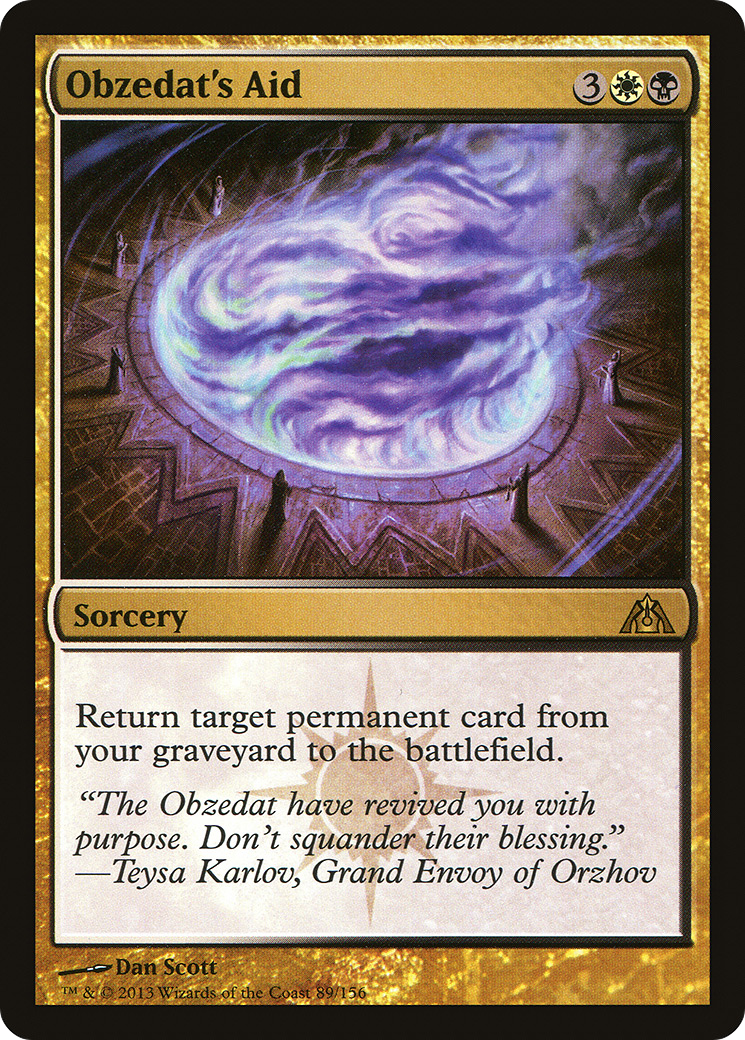 Obzedat's Aid (DGM-089) (Foil)