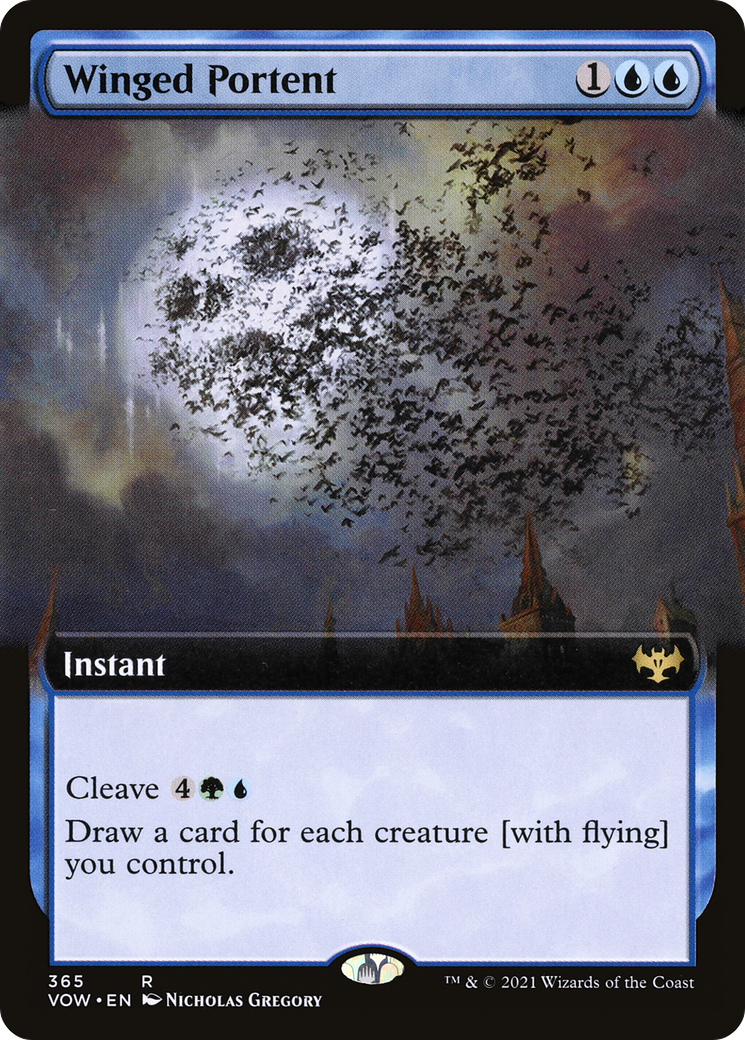 Winged Portent (VOW-365) (Extended Art) (Foil)