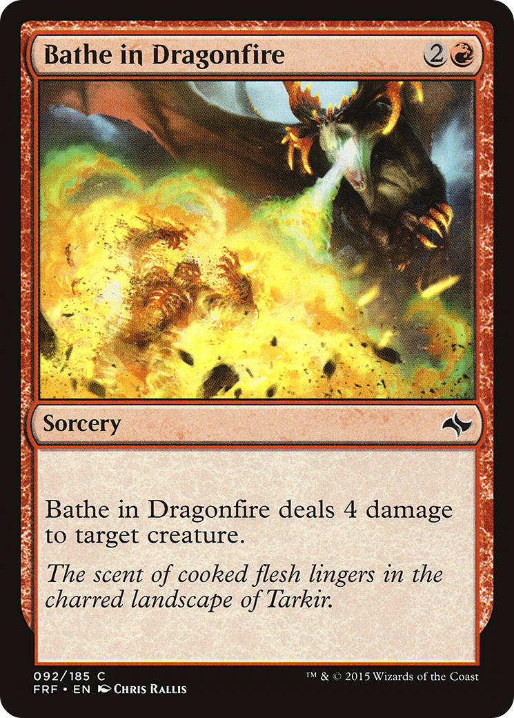 Bathe in Dragonfire (FRF-092) (Foil)