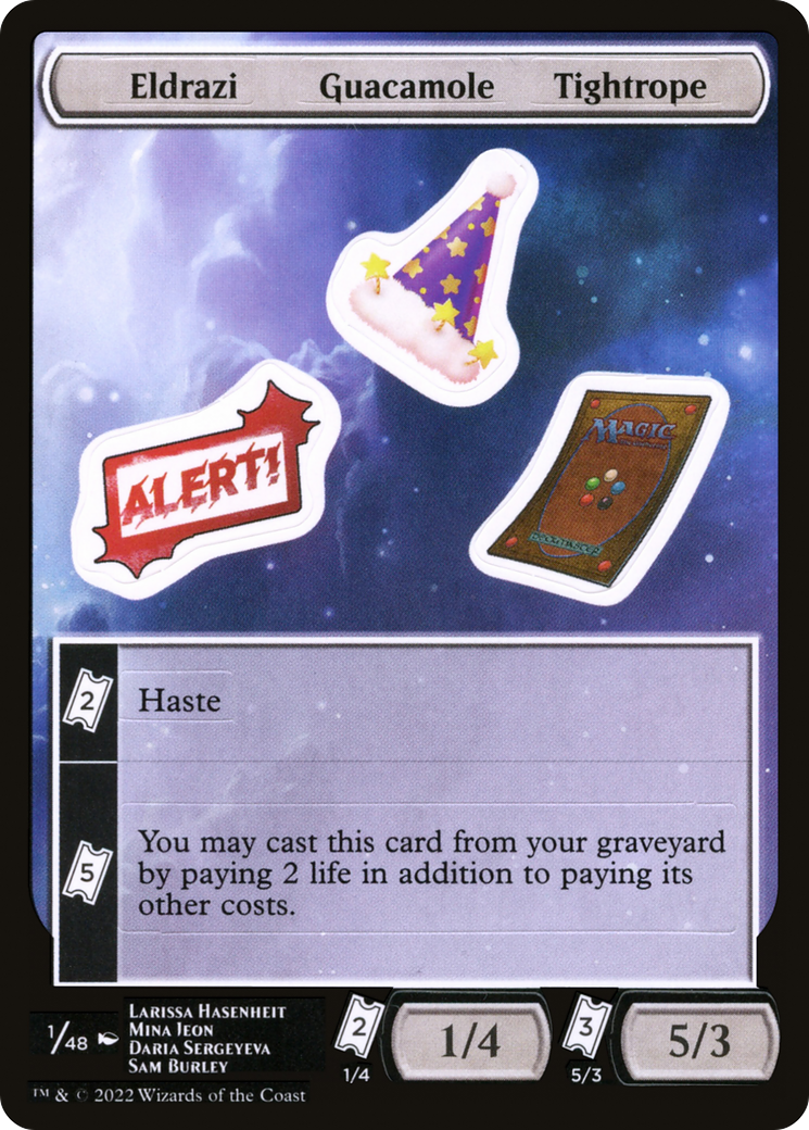 Eldrazi Guacamole Tightrope Sticker Sheet (UNF-001)