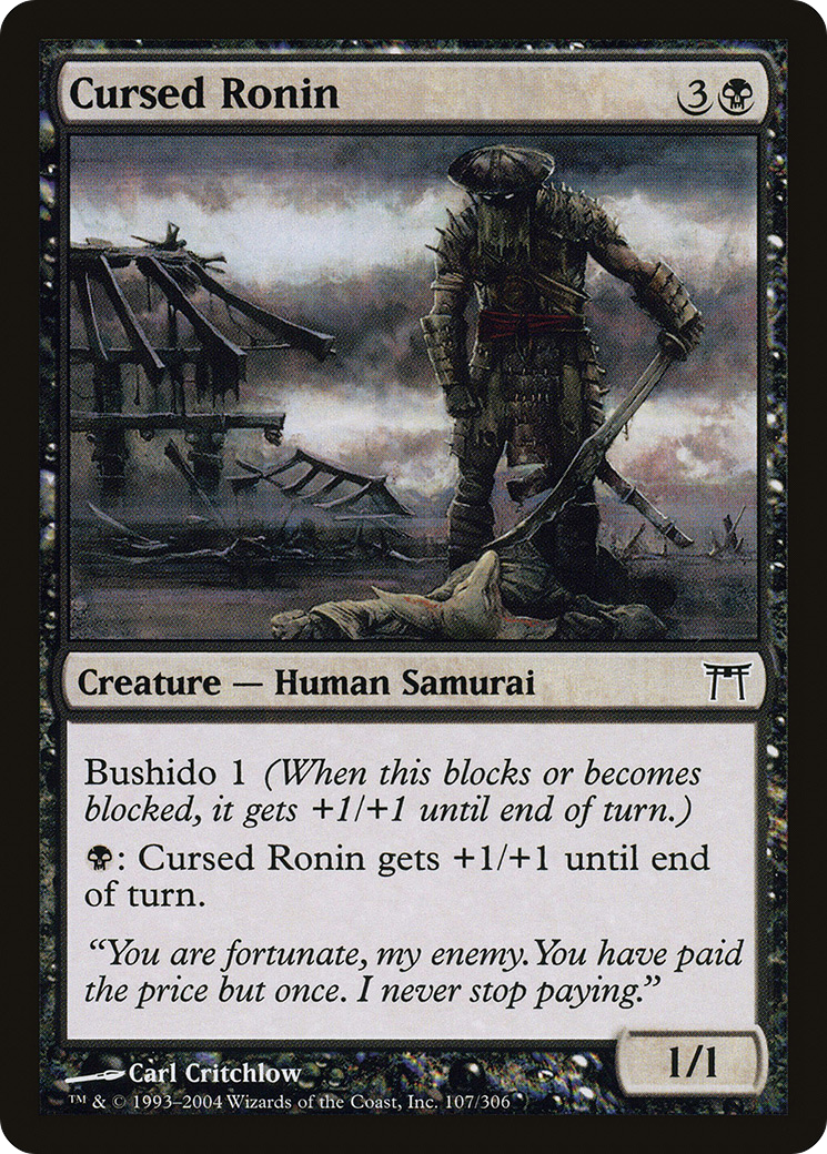 Cursed Ronin (CHK-107) (Foil)