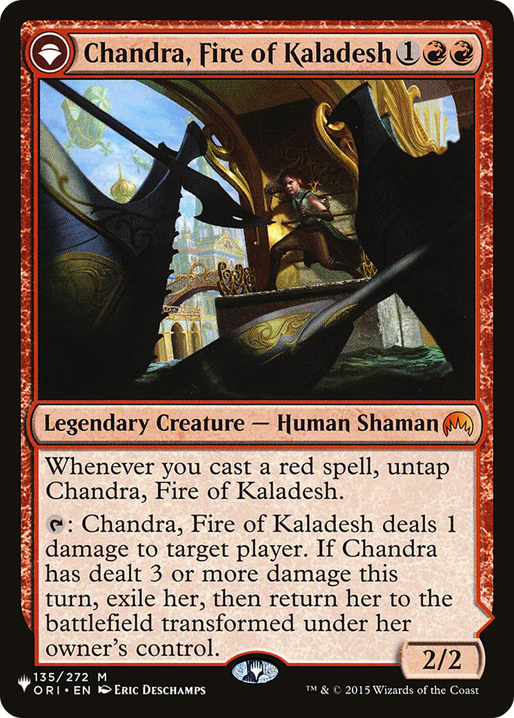 Chandra, Fire of Kaladesh // Chandra, Roaring Flame (LIST-ORI-135)