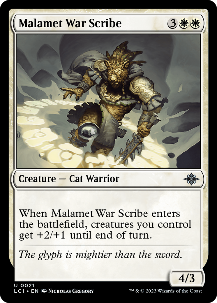 Malamet War Scribe (LCI-021)