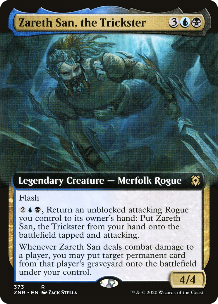 Zareth San, the Trickster (ZNR-373) (Extended Art) (Foil)