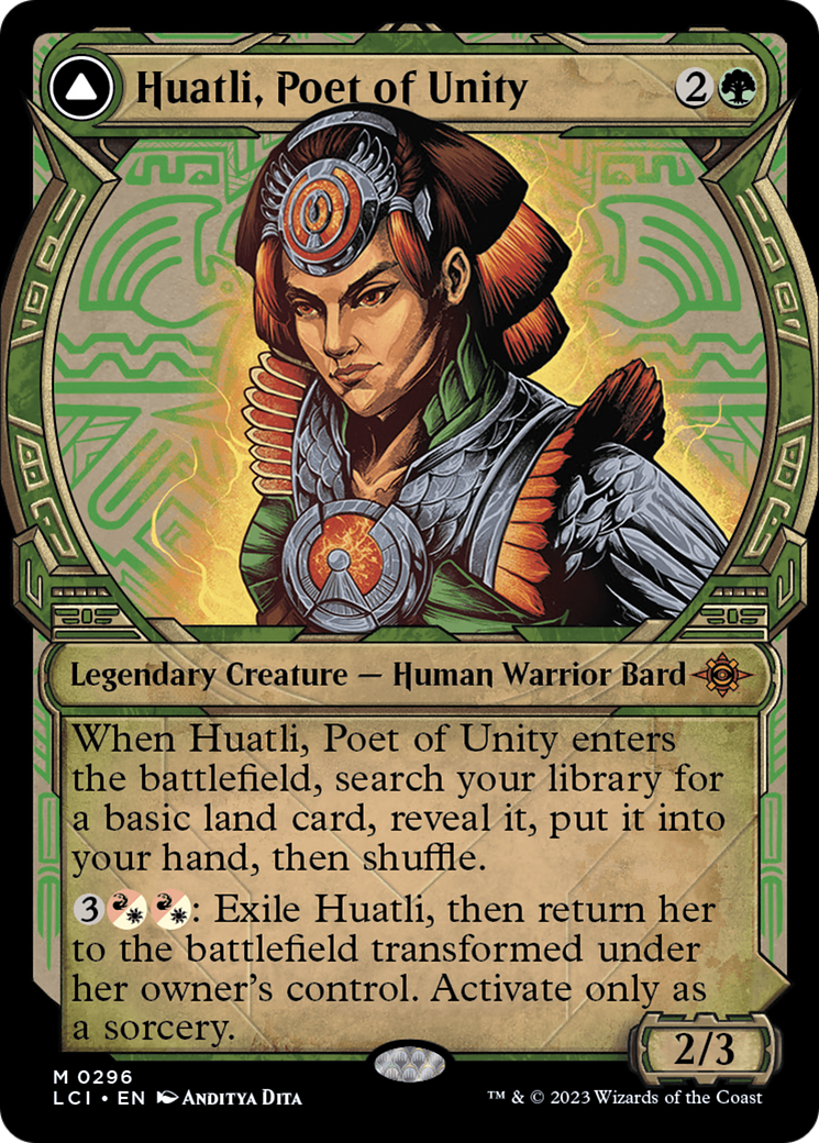 Huatli, Poet of Unity // Roar of the Fifth People (LCI-296) (Showcase)