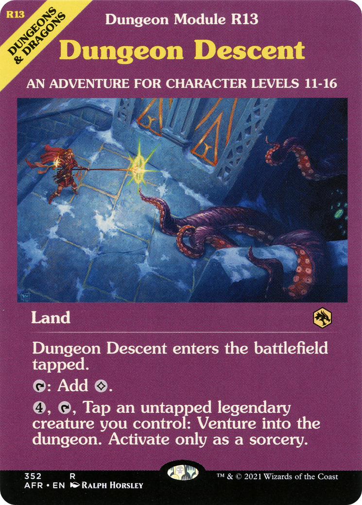 Dungeon Descent (AFR-352) (Showcase) (Foil)